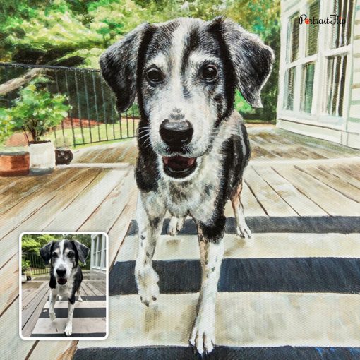 Photo to Dog Watercolor Portraits