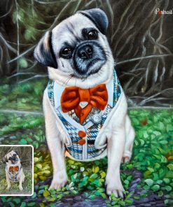 Pug Dog Acrylic Portraits