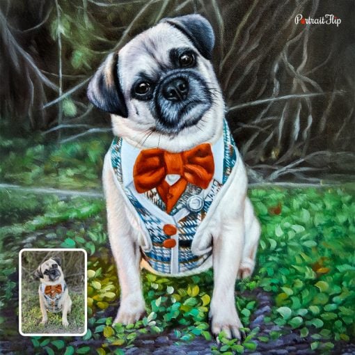 Pug Dog Acrylic Portraits