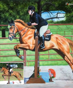 Running Horse Acrylic Portraits