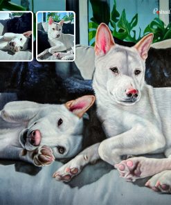 Two Dog Oil Portraits