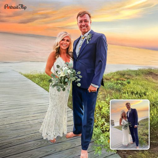 Wedding Acrylic Portrait from Photo