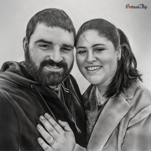 Wedding Charcoal Portraits
