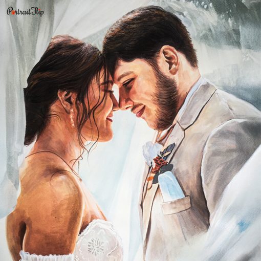 Wedding Watercolor Portraits