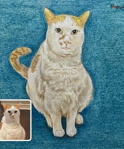 White Cat Colored Pencil Portrait