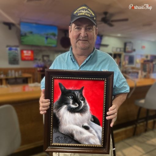 happy customer with Cat Pastel Portraits