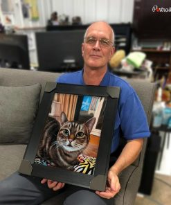 happy customer with Cat Watercolor Portraits