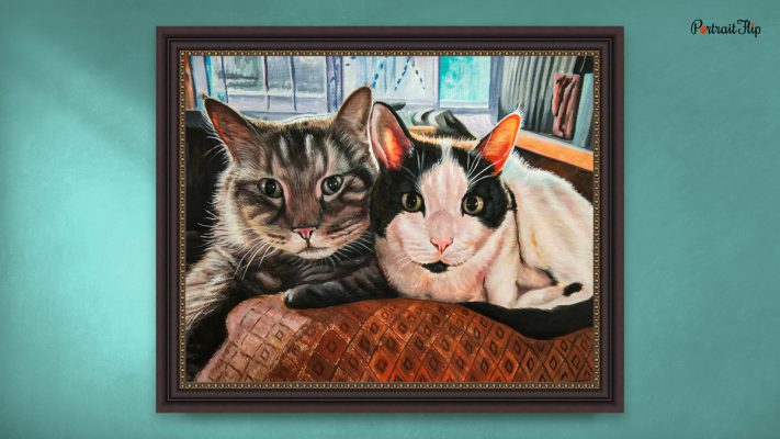 watercolor cat portrait