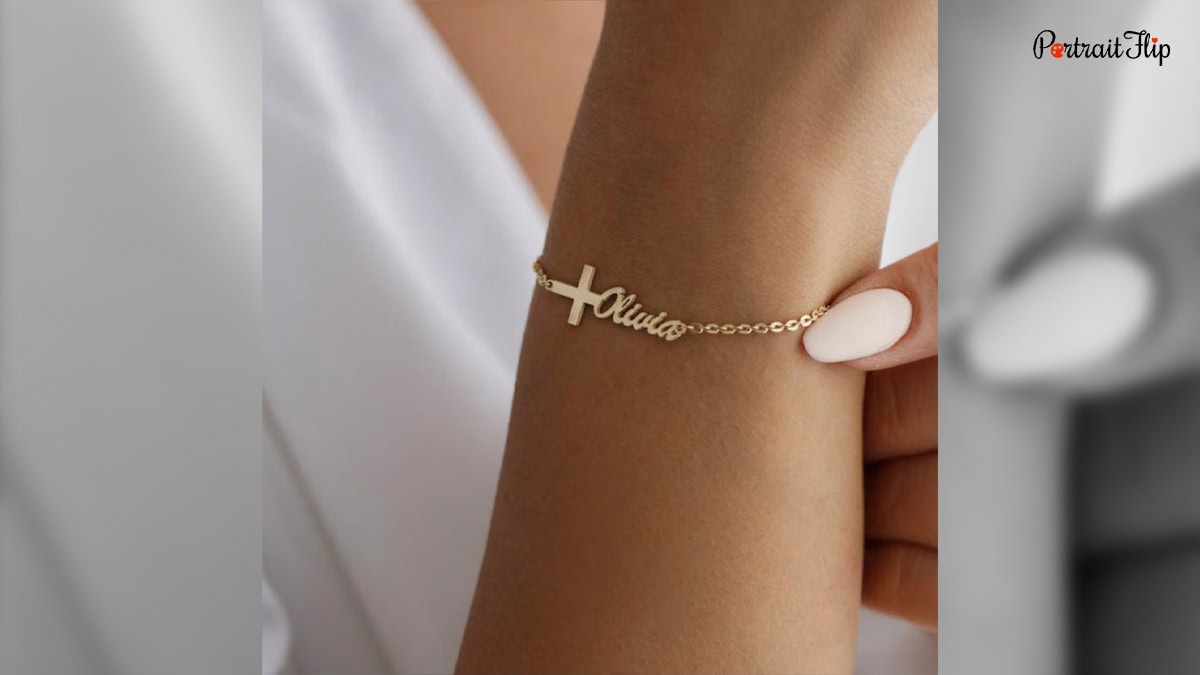 a personalized bracelet