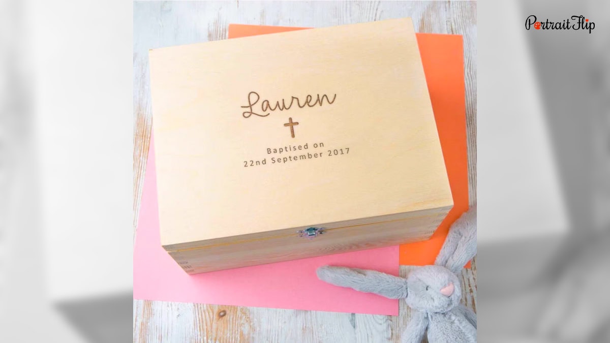 a custom engraved keepsake box
