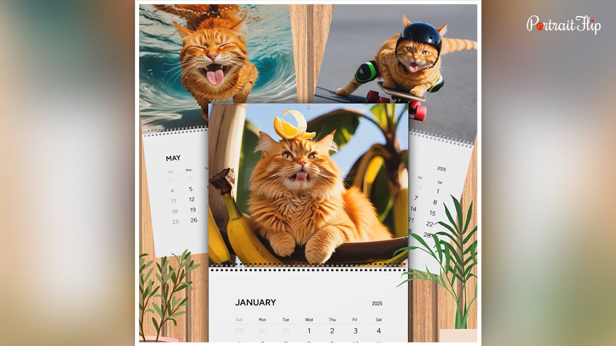 a funny cat calendar