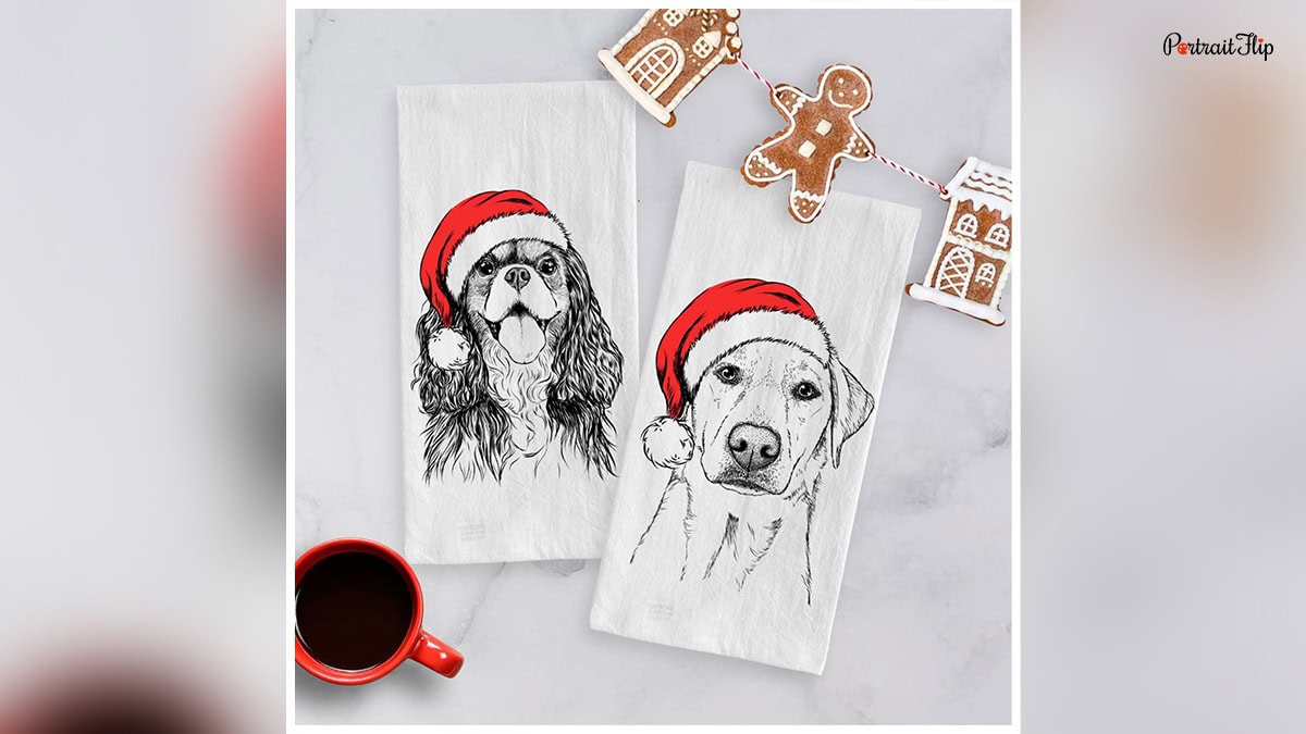 dog tea towel