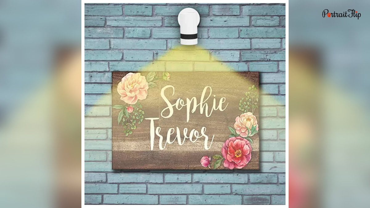 A Customized Nameplate