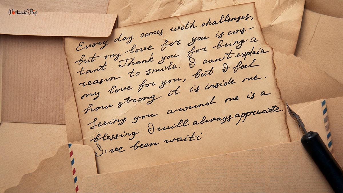 handwritten letter
