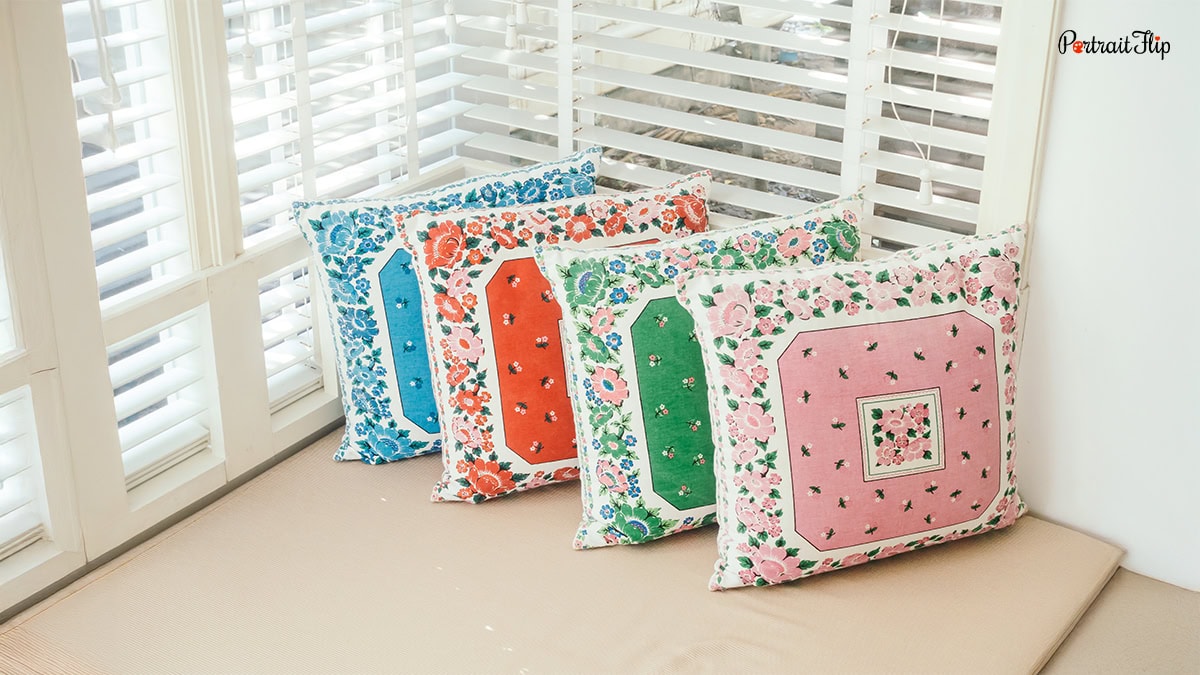 Hand-Embroidered Pillows