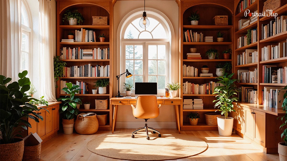 A Wall of Bookshelves