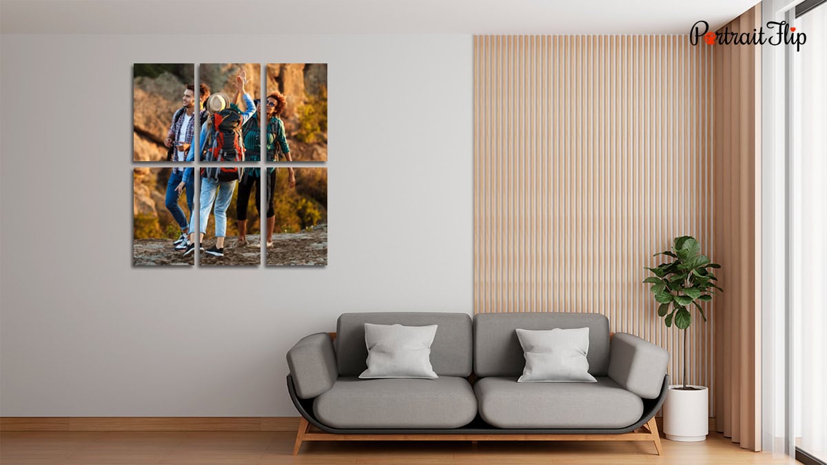 Six Framed Group Photo Tiles