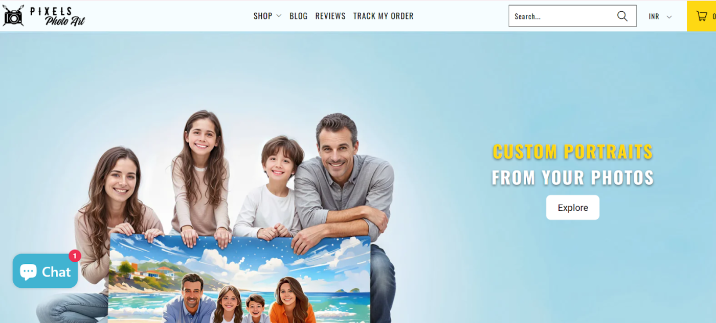 Pixels Photo Art website