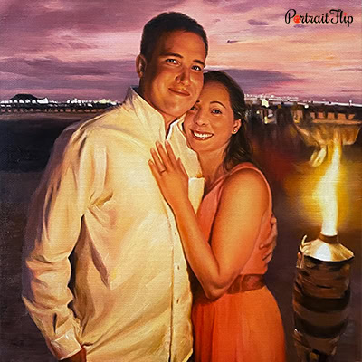 Engagement Portrait Paintings