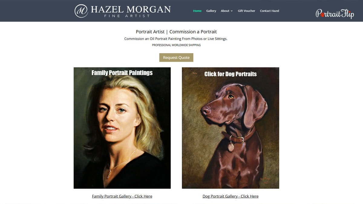 Hazel Morgan Fine Artist website