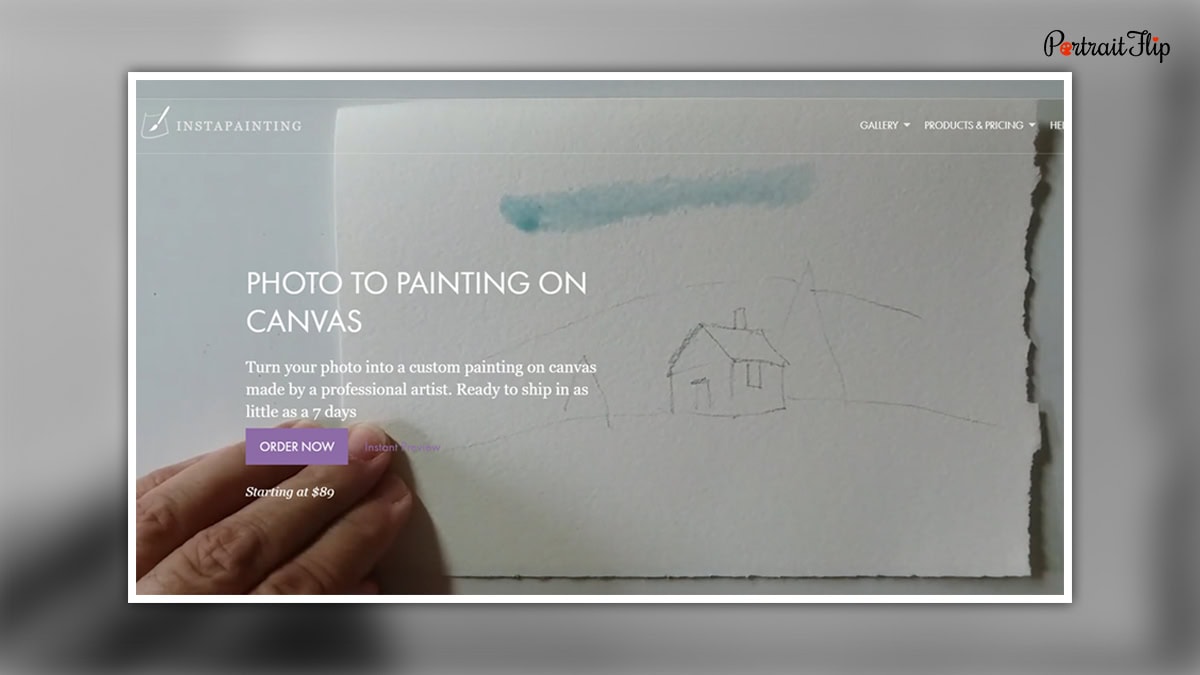 Instapainting webiste
