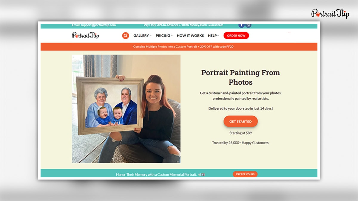 PortraitFlip website