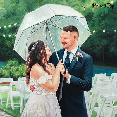 Wedding Watercolor Painting