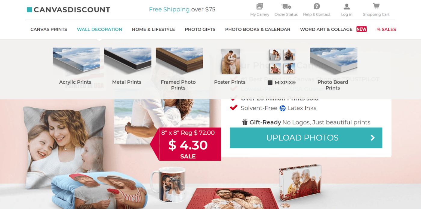 CanvasDiscount website