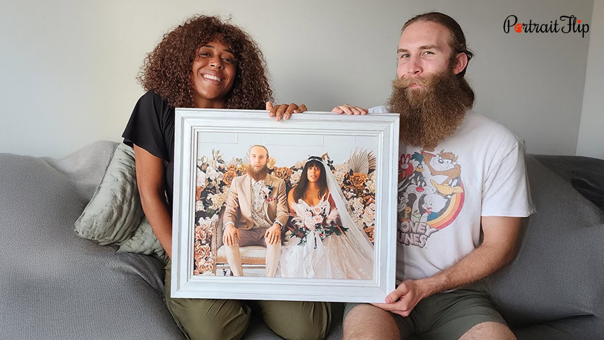 Handmade Couple Portrait