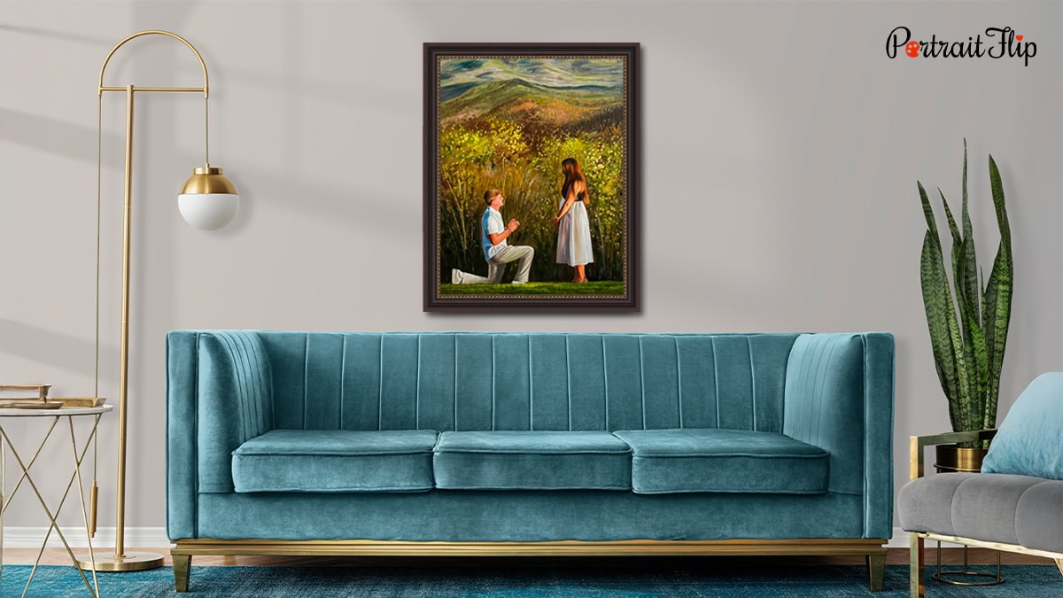 Handmade Engagement Portrait