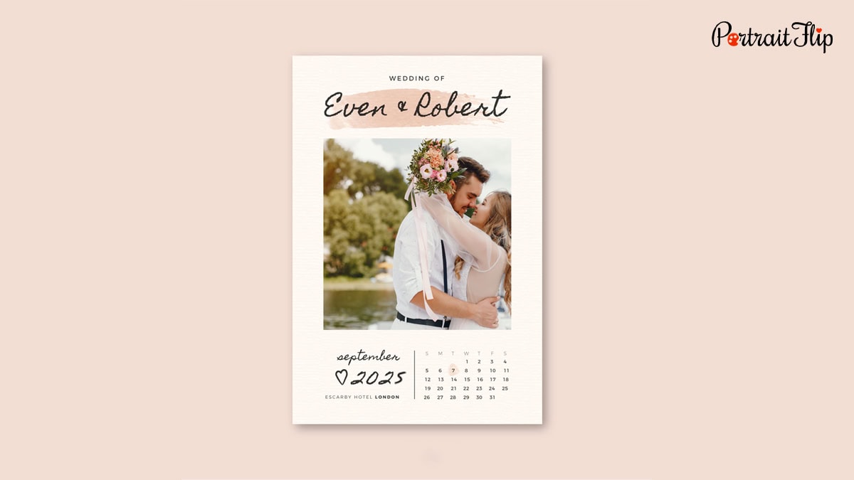 Personalized Wedding Calendar