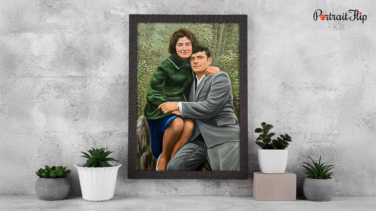 Vintage Painting from an Old Photograph