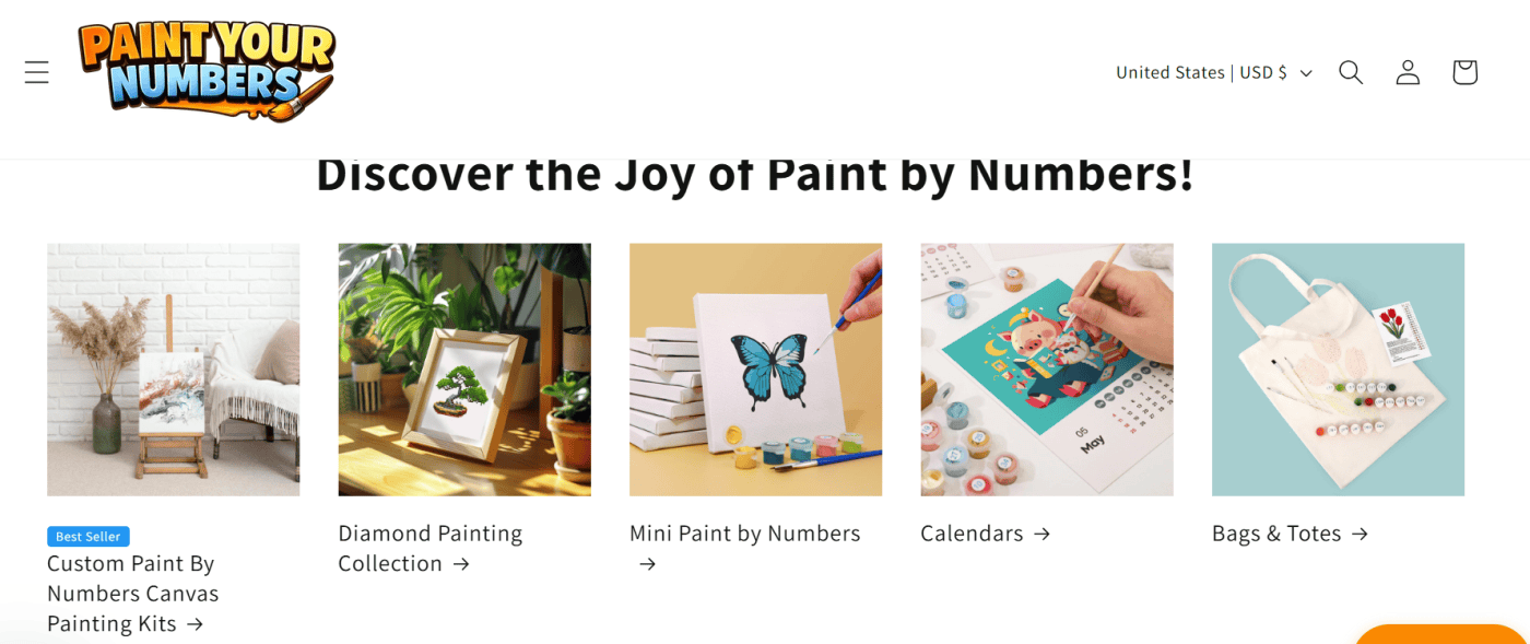 Paint Your Numbers website