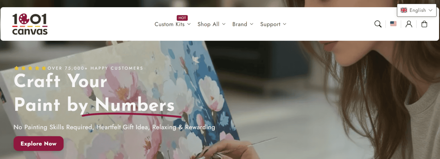 1001 Canvas Website