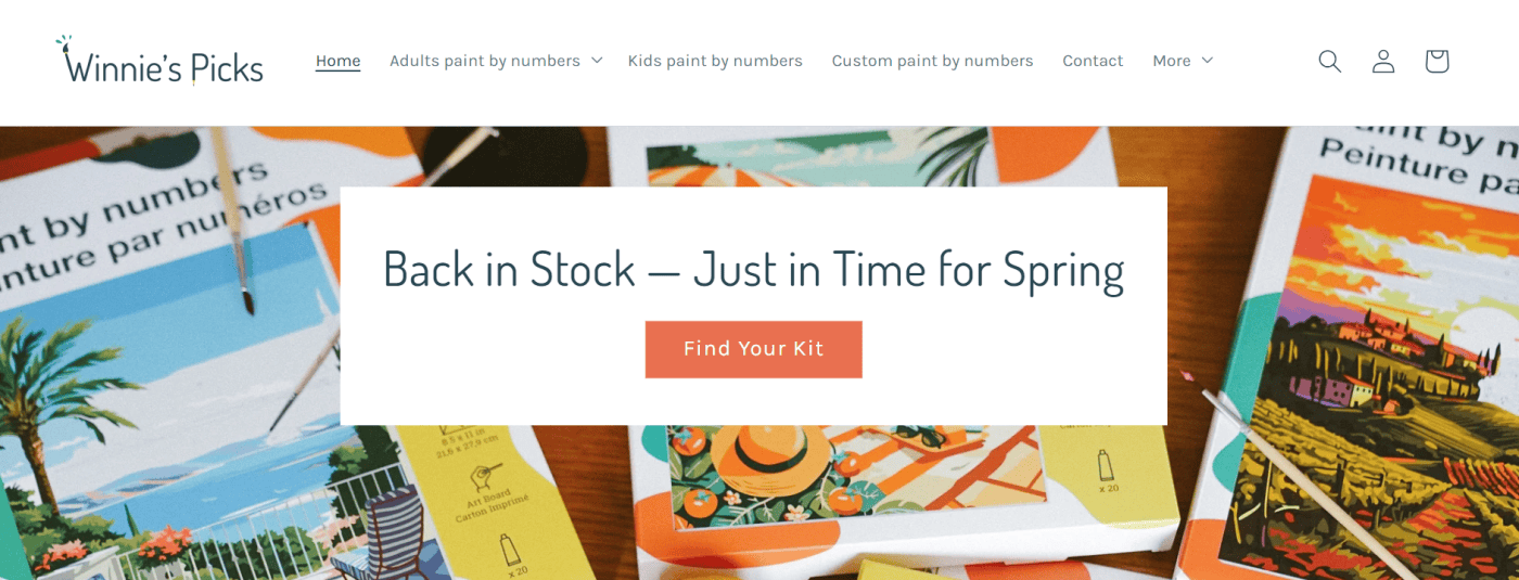 Winnie's Picks website