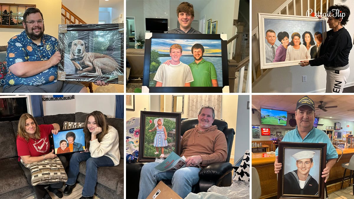 Handmade portraits by PortraitFlip