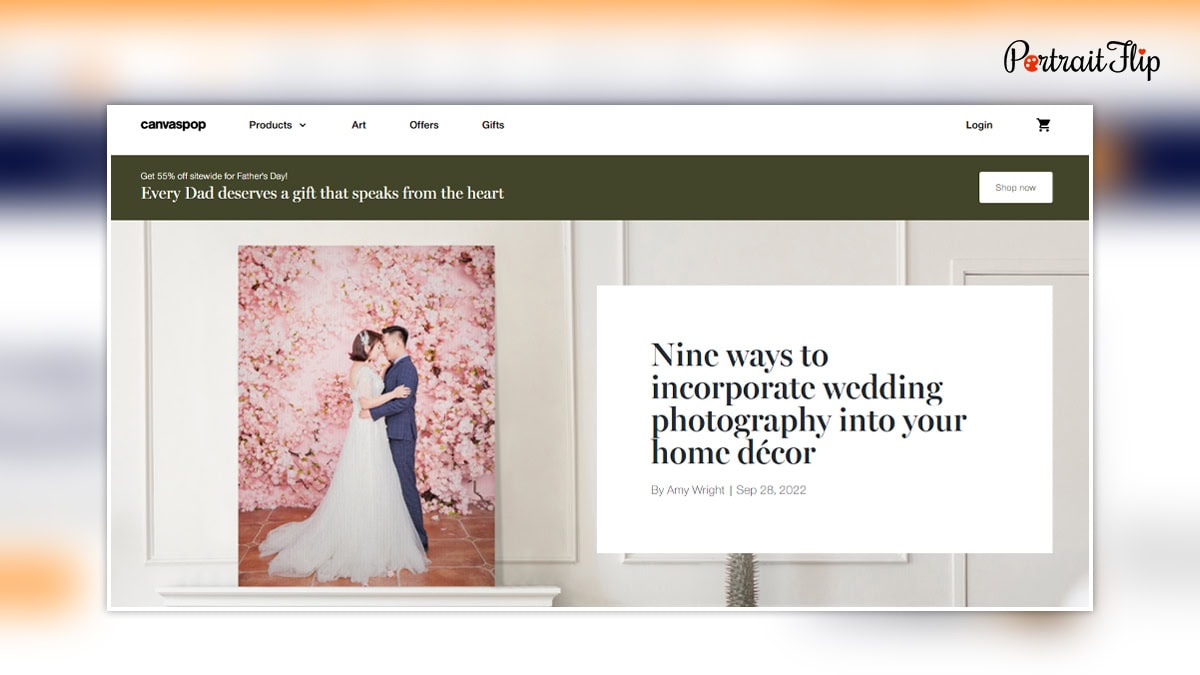 CanvasPop website