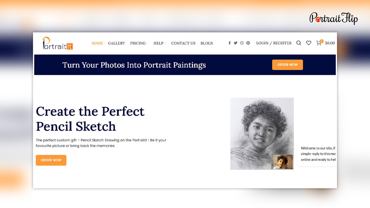 Portrait IT website