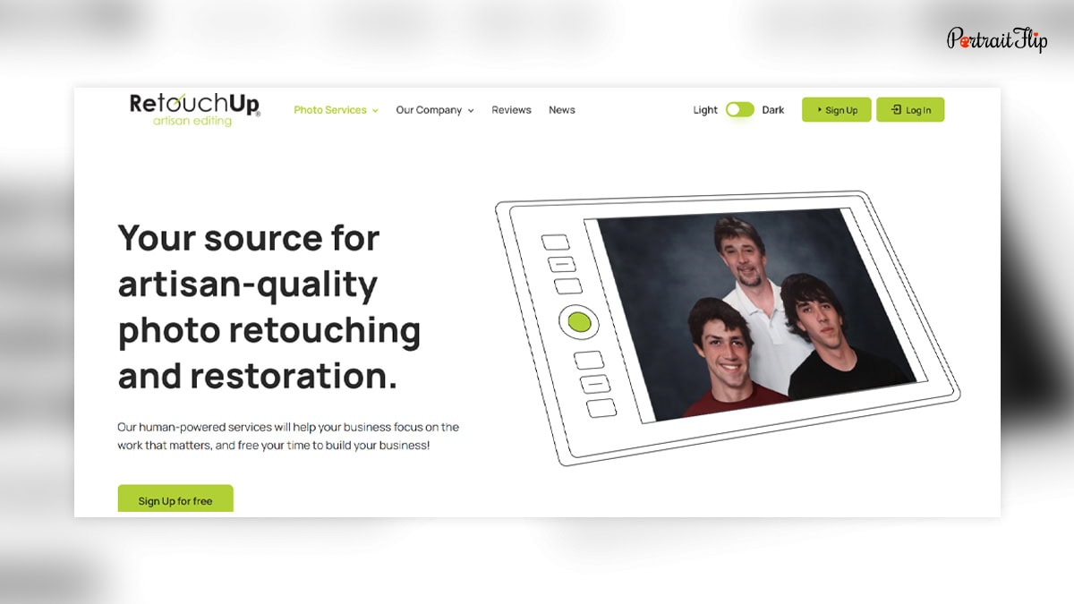 RetouchUp website