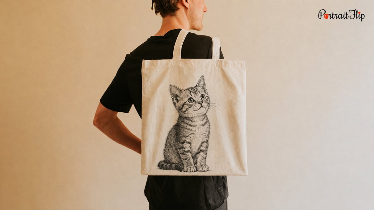 Cat-Themed Tote Bag