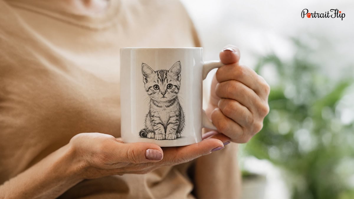 Personalized Cat Printed Mug