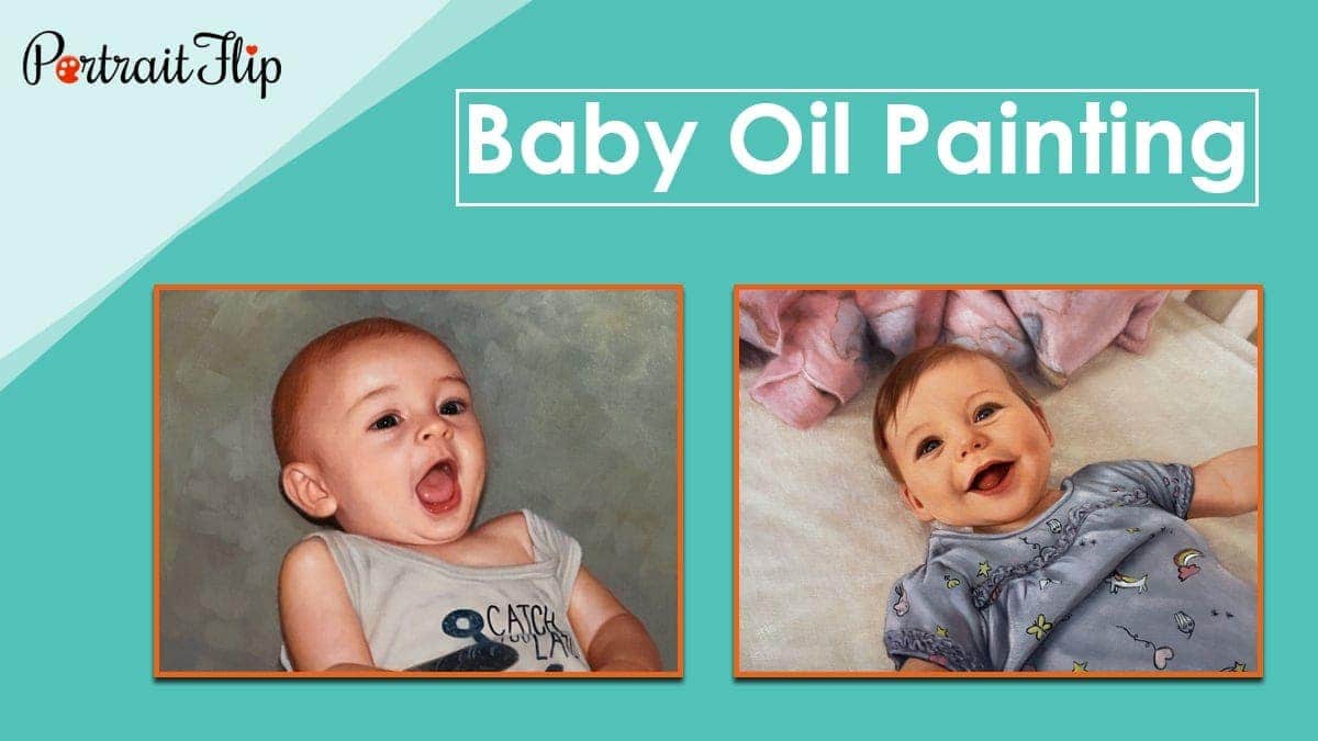 Baby oil painting