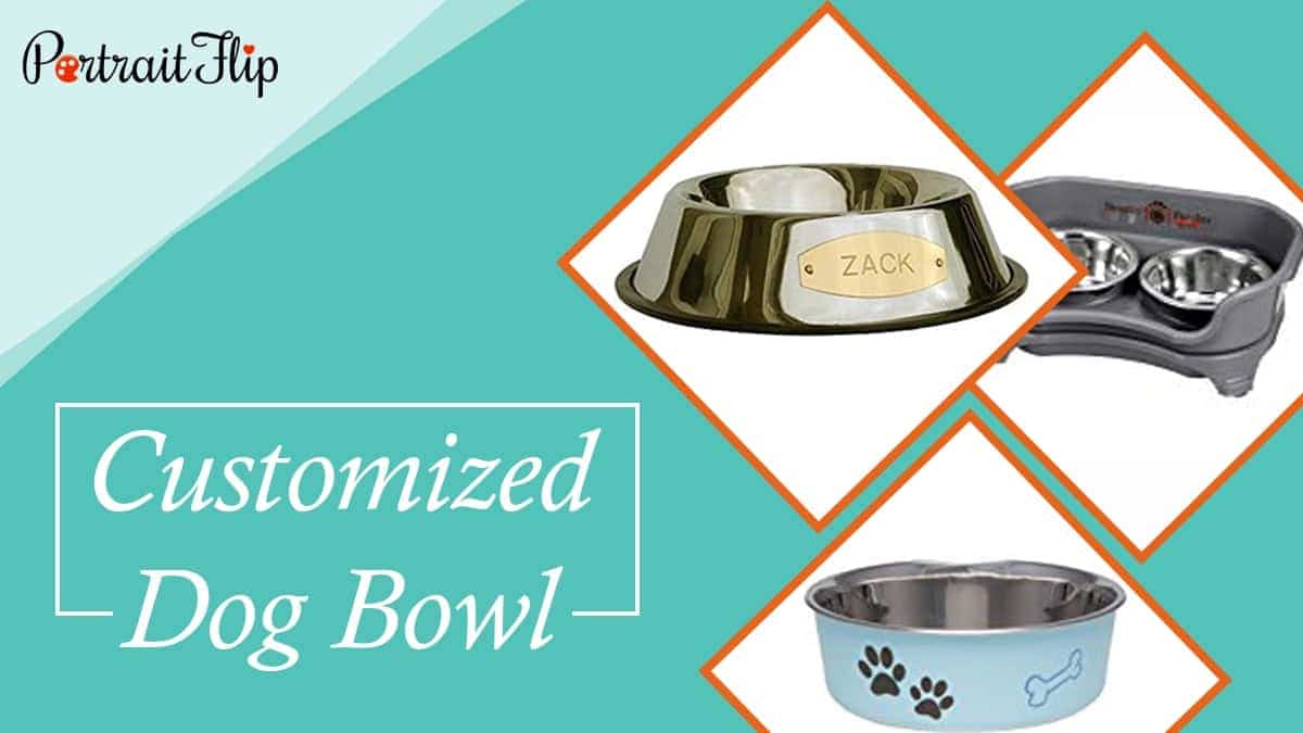 Customized dog bowl