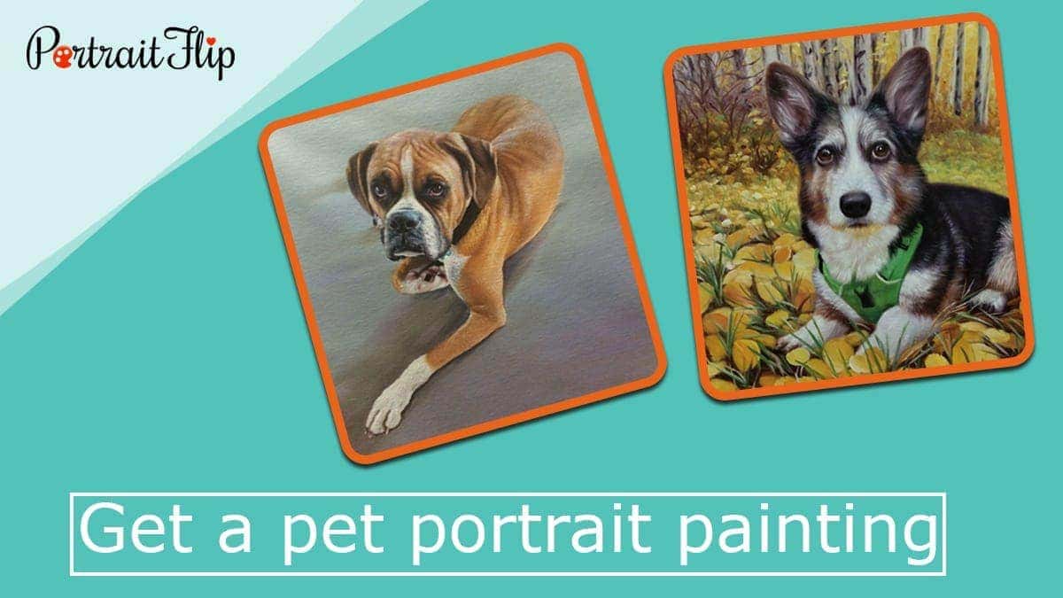 Get a pet portrait painting