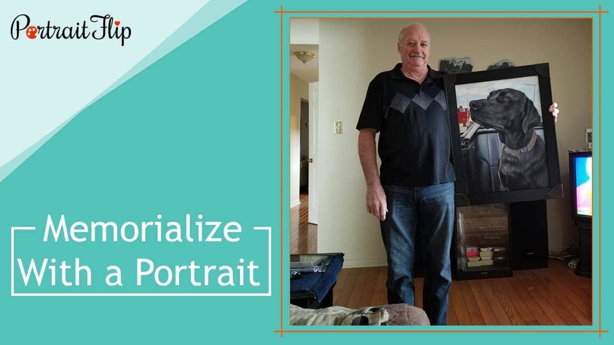 Memorialize with a portrait