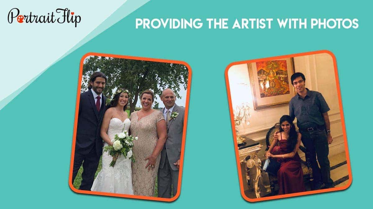 Providing the artist with photos