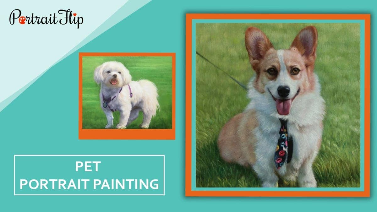 Pet portrait painting