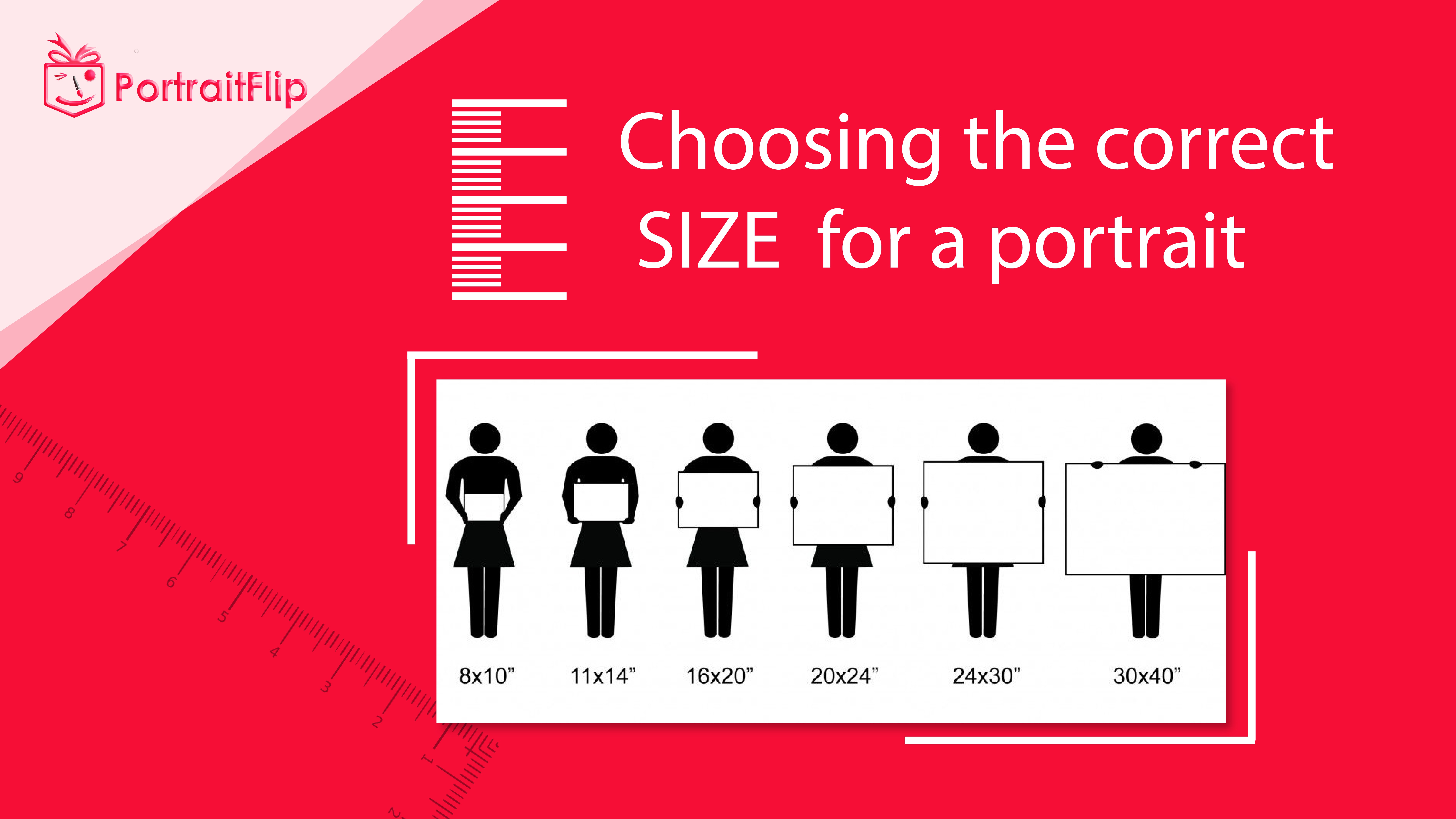 Size Chart  How To Choose Right Size For Your Portraits